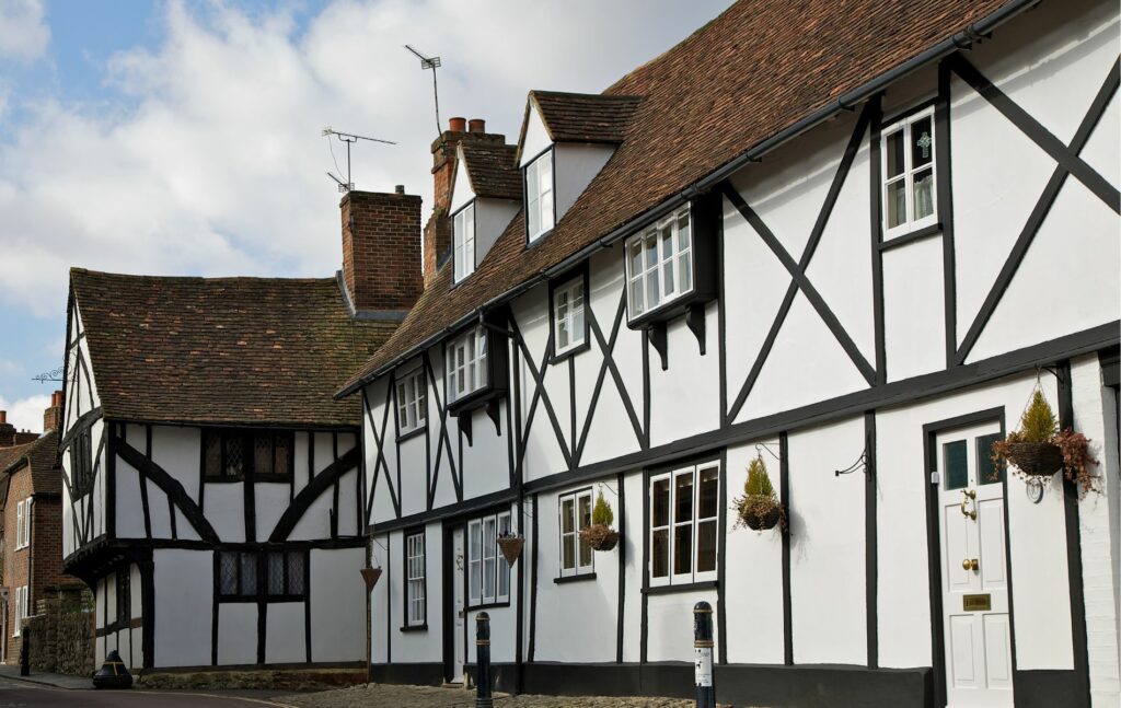 Kent Property: Medieval houses, West Malling, Kent