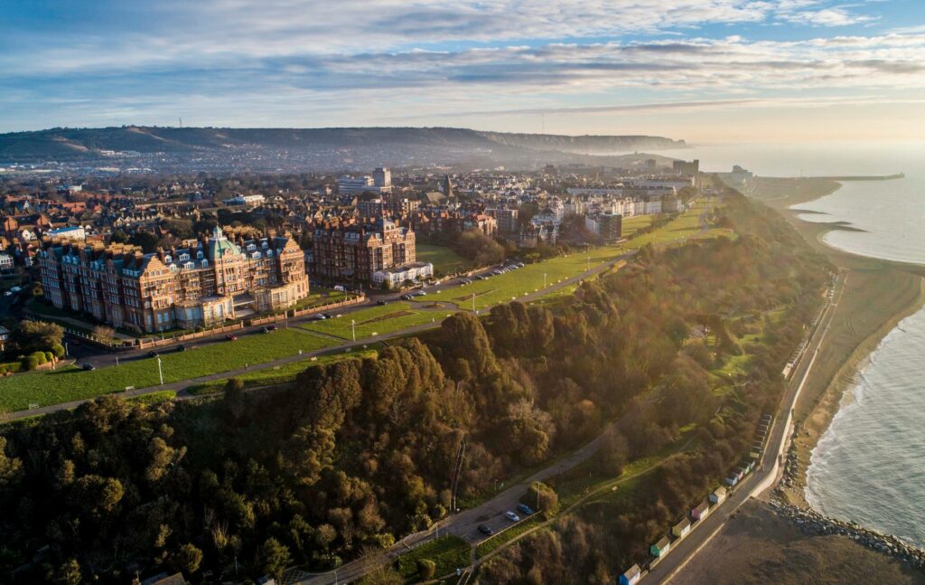 Folkestone, Kent from the air