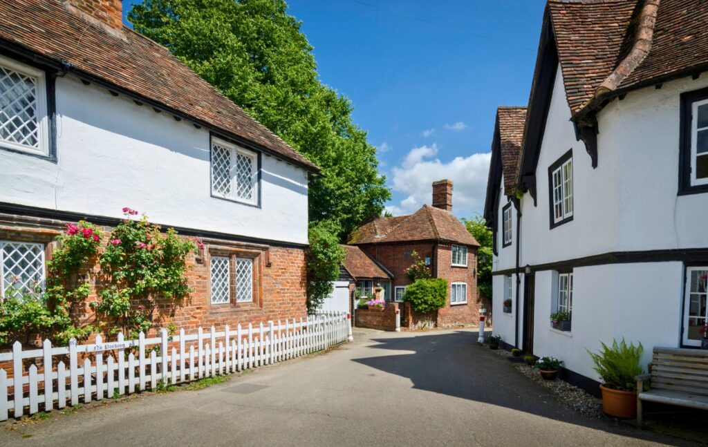 Period Homes in Kent, Ancient village street in Chilham